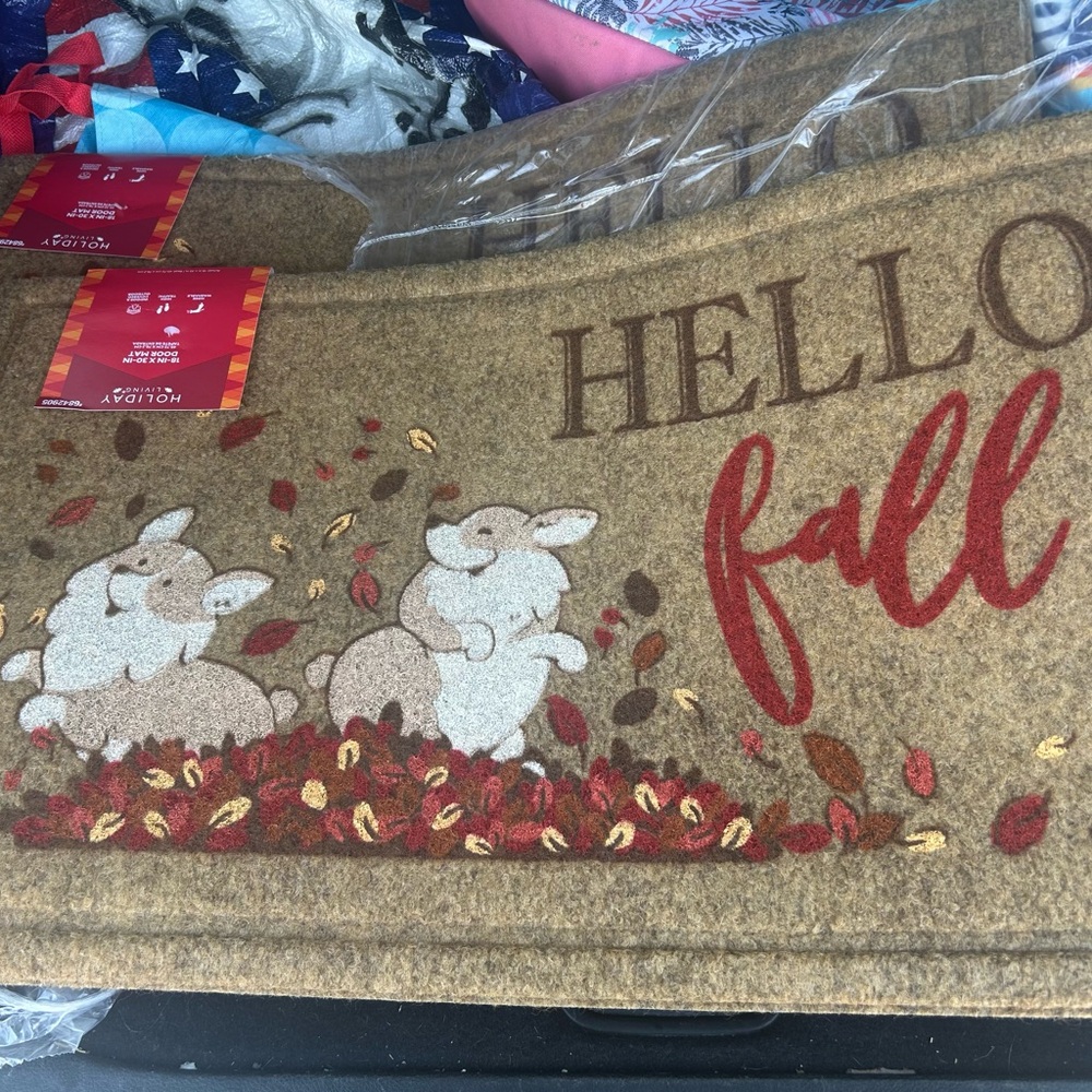Home Accents Fall Doormat - Brown and Red